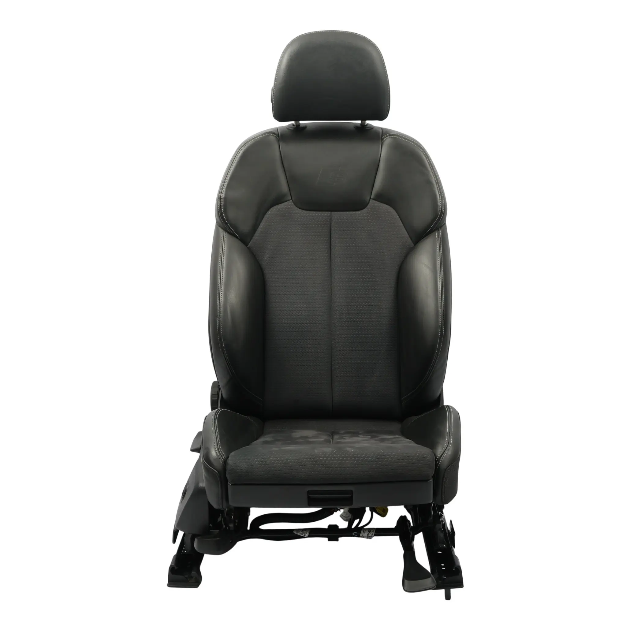 Audi Q5 FY Sedile Sportivo Anteriore Destro Interno S-Line Riscaldato Pelle Nero