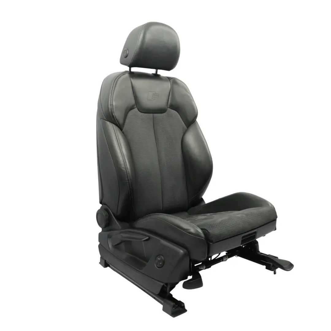 Siège Sport Avant Droit Intérieur S-Line Chauffant Cuir Noir pour Audi Q5 FY à propos du numéro de pièce 80A881806AT Audi Q5 FY Siège Sport Avant Droit Intérieur S-Line Chauffant Cuir Noir - SKU 80A881806AT-1 - Numéro de pièce 80A881806AT