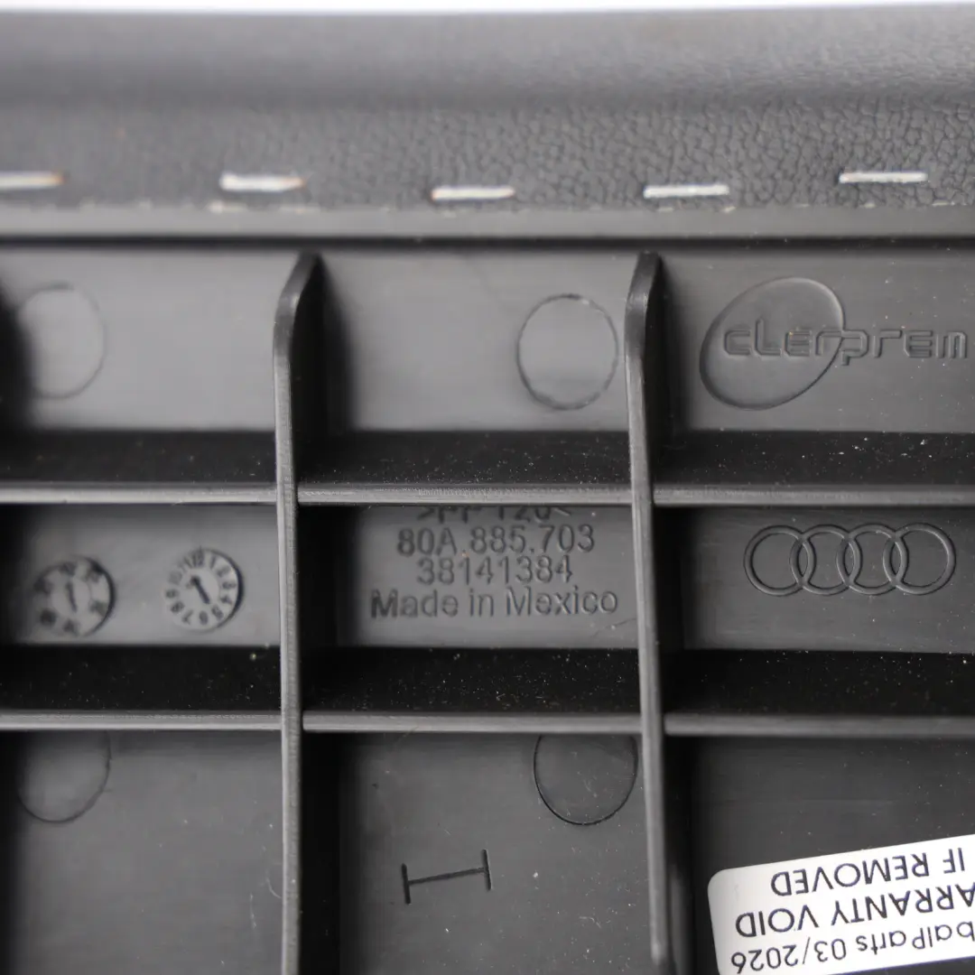 Backrest Side Padding Cover Left N/S Leather to Audi Q5 FY Rear Seat with Part number 80A885703BP Audi Q5 FY Rear Seat Backrest Side Padding Cover Left N/S Leather - SKU 80A885703BP - Part number 80A885703BP