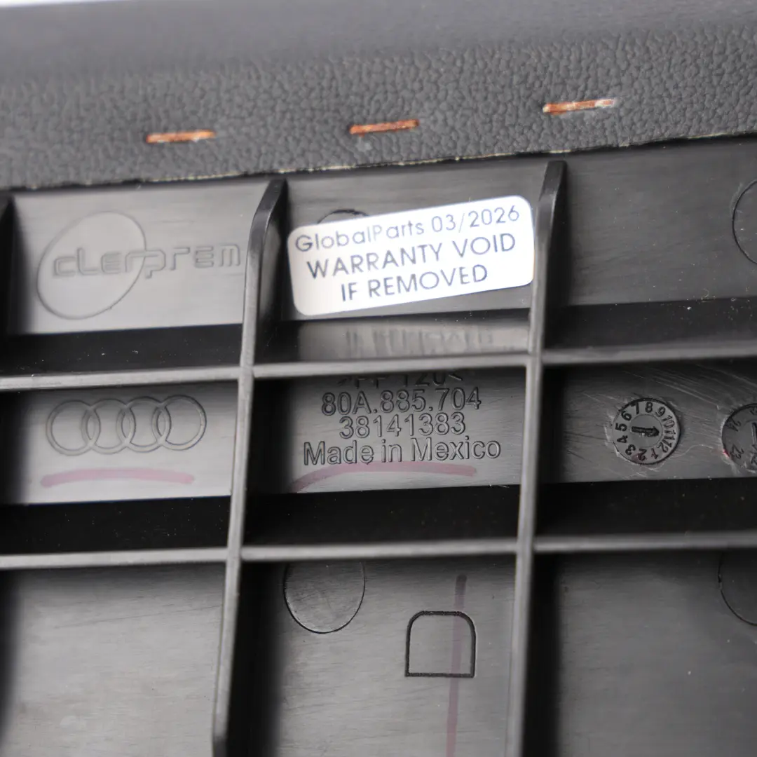 Backrest Side Padding Cover Right O/S Leather to Audi Q5 FY Rear Seat with Part number 80A885704BP Audi Q5 FY Rear Seat Backrest Side Padding Cover Right O/S Leather - SKU 80A885704BP - Part number 80A885704BP