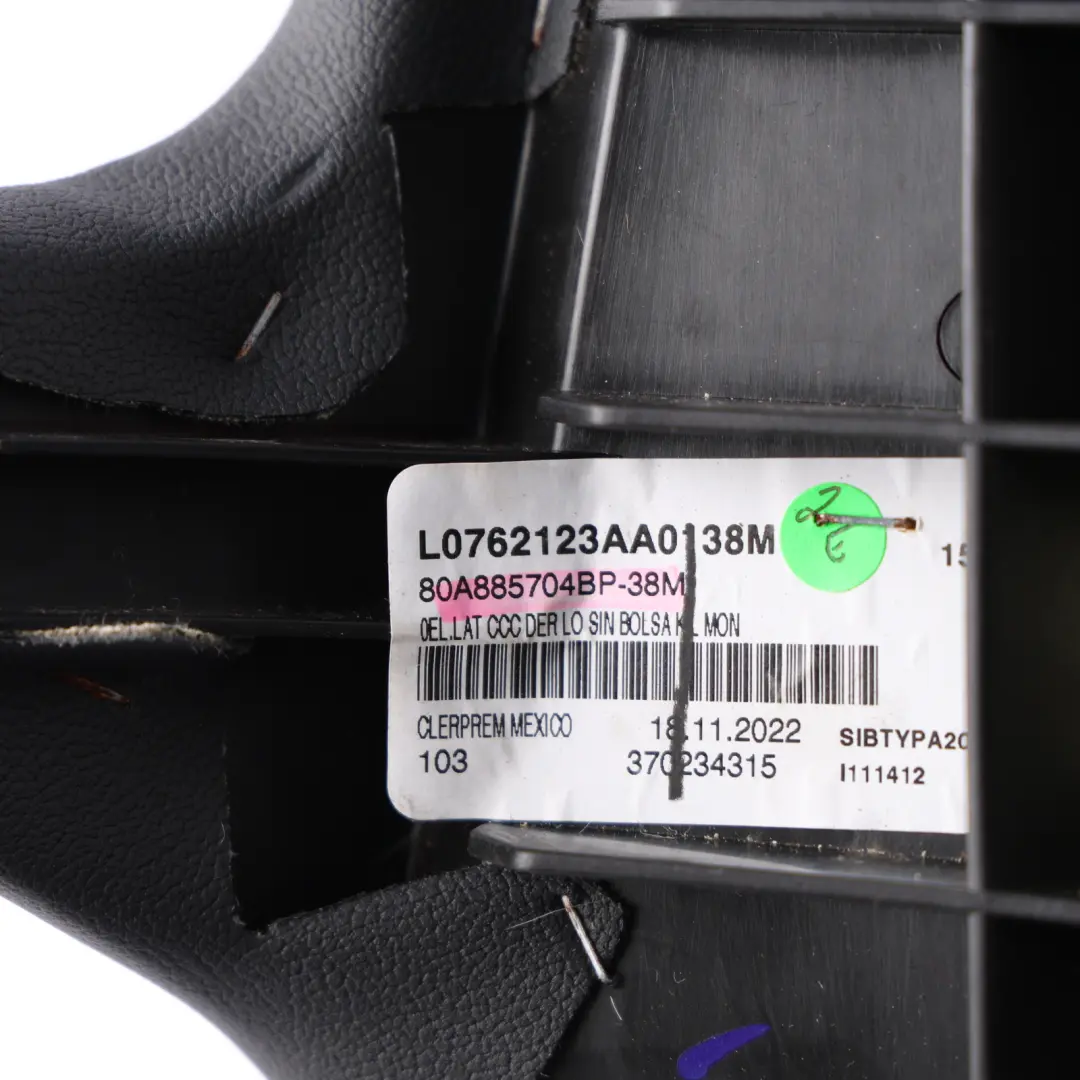 Backrest Side Padding Cover Right O/S Leather to Audi Q5 FY Rear Seat with Part number 80A885704BP Audi Q5 FY Rear Seat Backrest Side Padding Cover Right O/S Leather - SKU 80A885704BP - Part number 80A885704BP