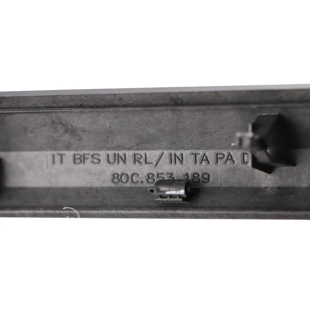 Audi Q5 FY Dashboard Strip Trim Cover Quattro Brushed Aluminium - SKU RHD-80C853189BQ - Part number 80C853189BQ