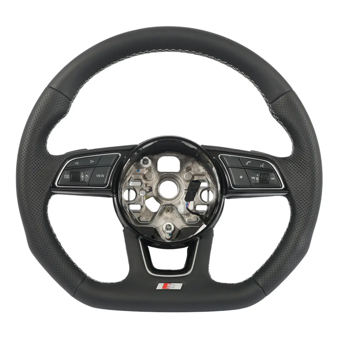 Audi A1 GB A3 8Y Volante S-Line NUEVO Cuero Negro Fondo Plano - SKU 82A419091AH-1 - Número de pieza 82A419091AH