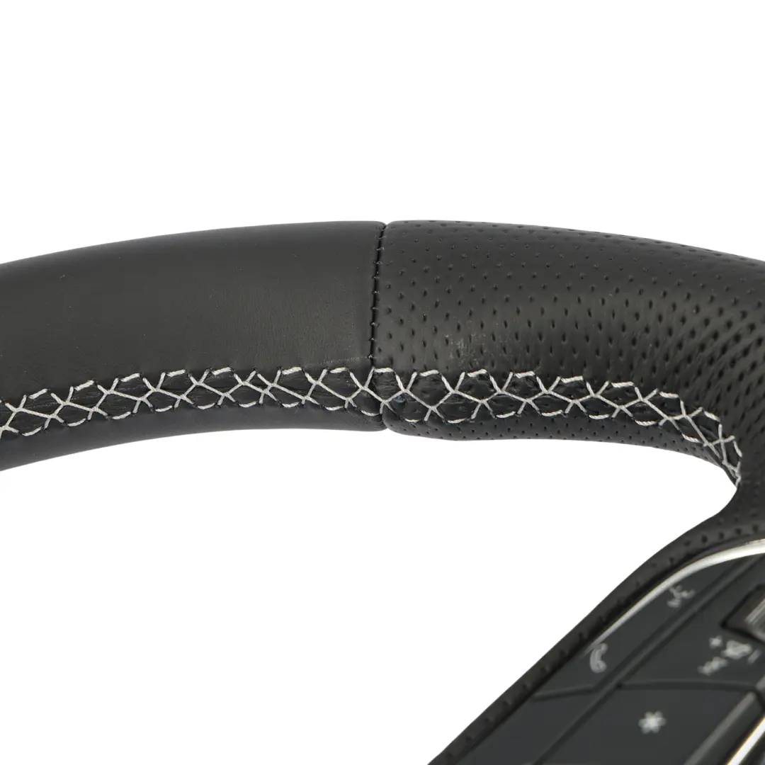 Audi A1 GB A3 8Y Steering Wheel S-Line NEW Black Leather Flat Bottom - SKU 82A419091AH-1 - Part number 82A419091AH