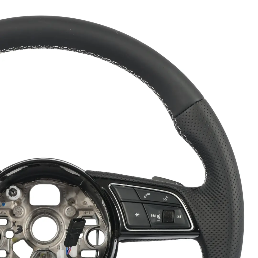 8Y Volante S-Line NUEVO Cuero Negro Fondo Plano para Audi A1 GB A3 con número de pieza 82A419091AH Audi A1 GB A3 8Y Volante S-Line NUEVO Cuero Negro Fondo Plano - SKU 82A419091AH-1 - Número de pieza 82A419091AH