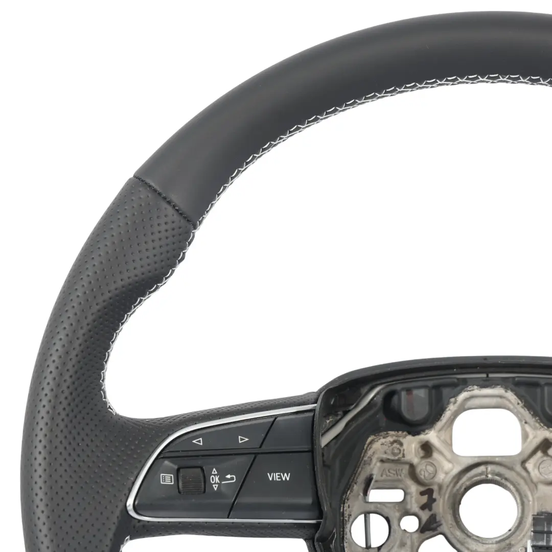 MK2 Steering Wheel S-Line NEW Black Leather White Threads to Audi Q3 F3 with Part number 83A419091AJ Audi Q3 F3 MK2 Steering Wheel S-Line NEW Black Leather White Threads - SKU 83A419091AJ-1 - Part number 83A419091AJ