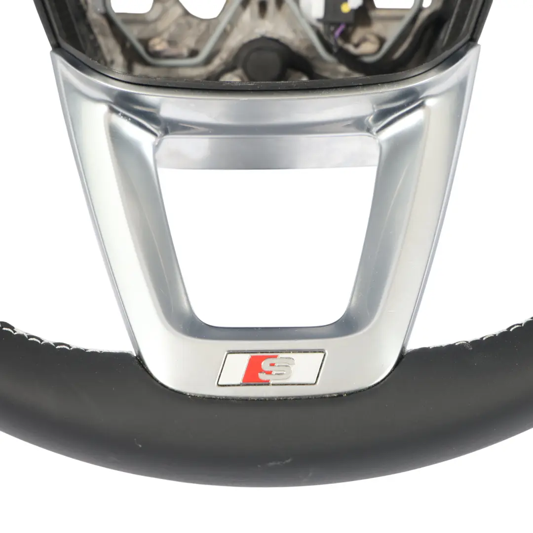 MK2 Volante S-Line NUOVO Pelle Nera Fili Bianchi per Audi Q3 F3 con numero di parte 83A419091AJ Audi Q3 F3 MK2 Volante S-Line NUOVO Pelle Nera Fili Bianchi - SKU 83A419091AJ-1 - Numero di parte 83A419091AJ