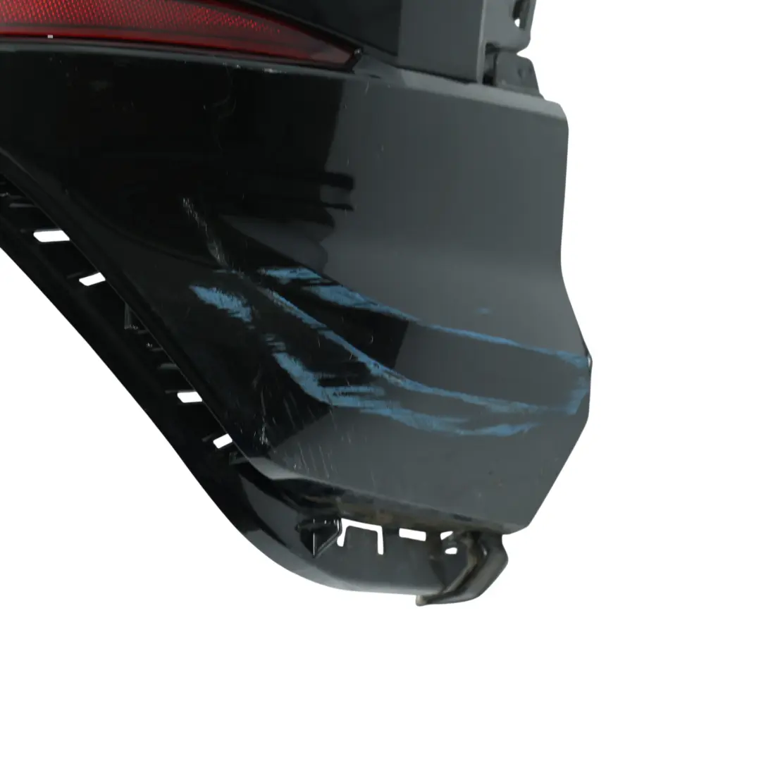 Bumper Trim Panel Covering Mythical Black Metallic - Y9T to Audi Q3 8U Rear with Part number 83A807067A Audi Q3 8U Rear Bumper Trim Panel Covering Mythical Black Metallic - Y9T - SKU 83A807067A-MYB - Part number 83A807067A