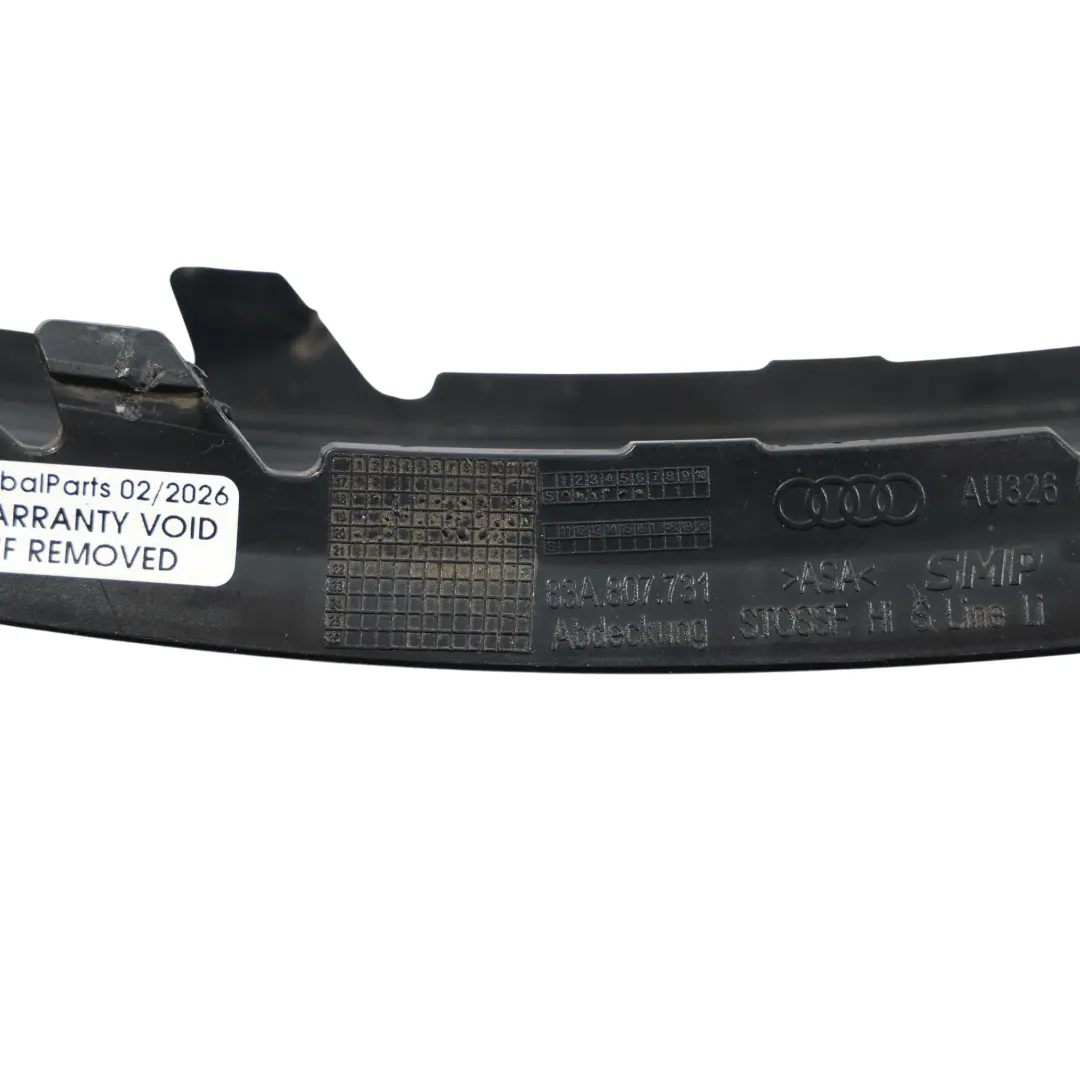 Osłona Panel Dyfuzora Zderzaka Tyl Lewa do Audi Q3 F3 o numerze 83A807731 Audi Q3 F3 Osłona Panel Dyfuzora Zderzaka Tyl Lewa - SKU 83A807731 - Numer Części 83A807731