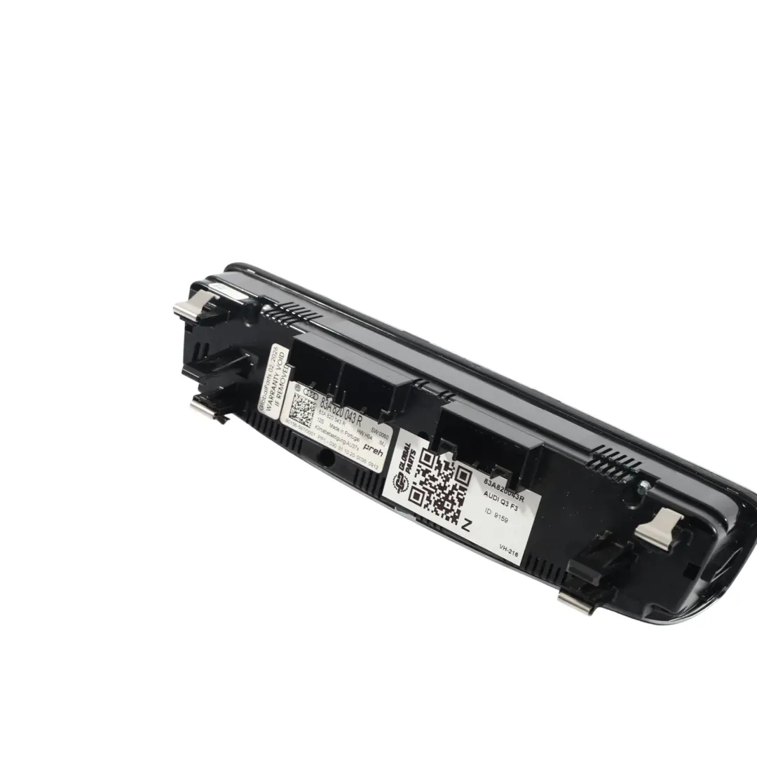 Audi Q3 F3 Panneau Commande Chauffage Climatisation Interrupteur - SKU 83A820043R - Numéro de pièce 83A820043R