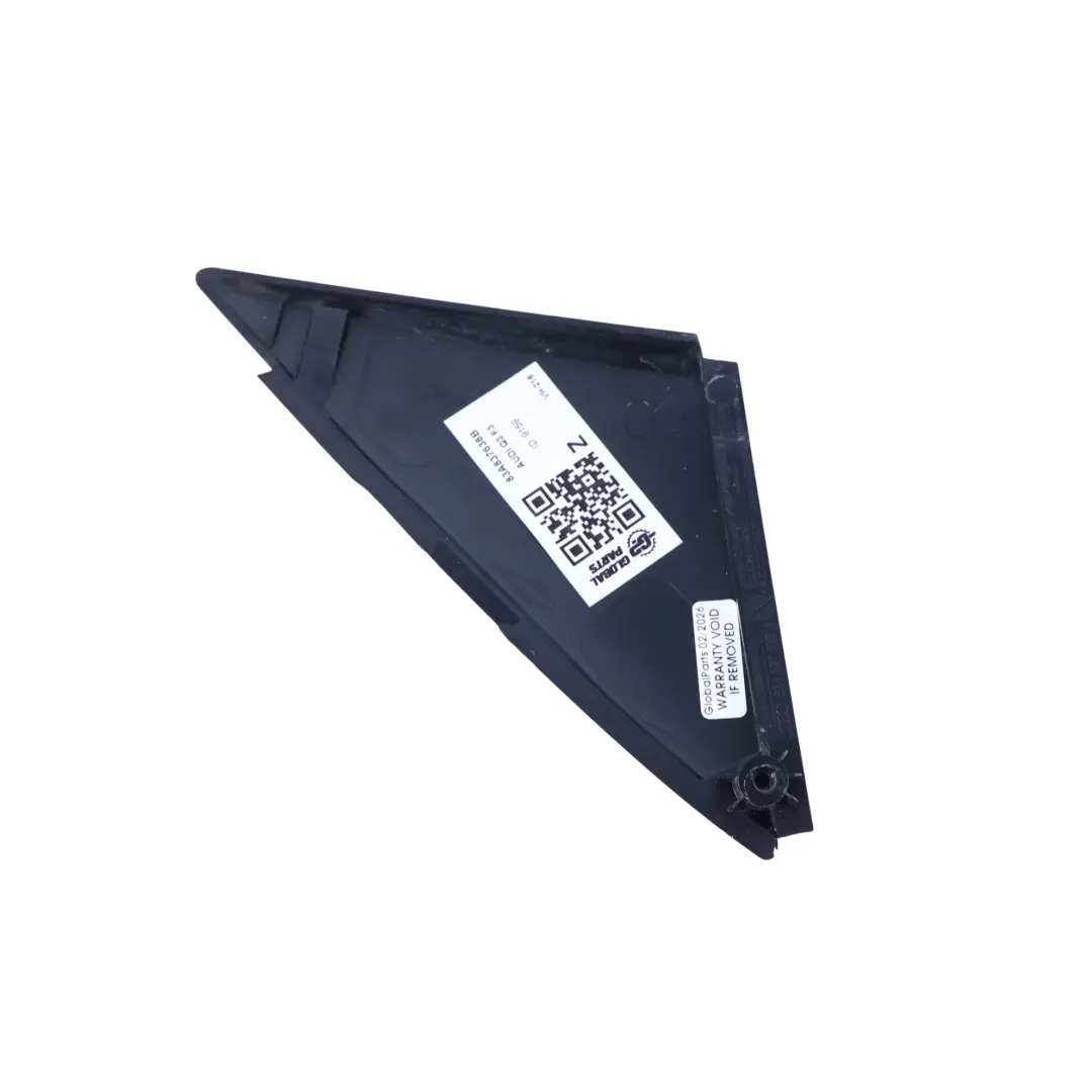 Embellecedor Esquina Puerta Delantera Derecha Negro para Audi Q3 F3 con número de pieza 83A837638B Audi Q3 F3 Embellecedor Esquina Puerta Delantera Derecha Negro - SKU 83A837638B - Número de pieza 83A837638B