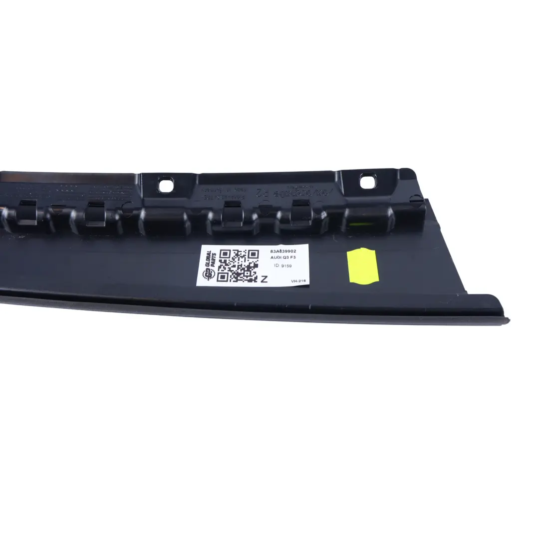 Exterieur Tür B Säule Trim Abdeckung Schwarz Hinten Rechts für Audi Q3 F3 mit Teilenummer 83A839902 Audi Q3 F3 Exterieur Tür B Säule Trim Abdeckung Schwarz Hinten Rechts - SKU 83A839902 - Teilenummer 83A839902