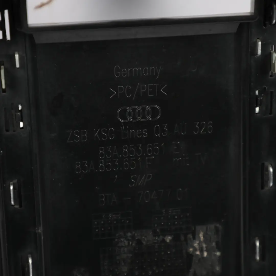 Audi Q3 F3 Front Bumper Radiator Centre Grille Cover Trim Chrome - SKU 83A853651C-1 - Part number 83A853651C