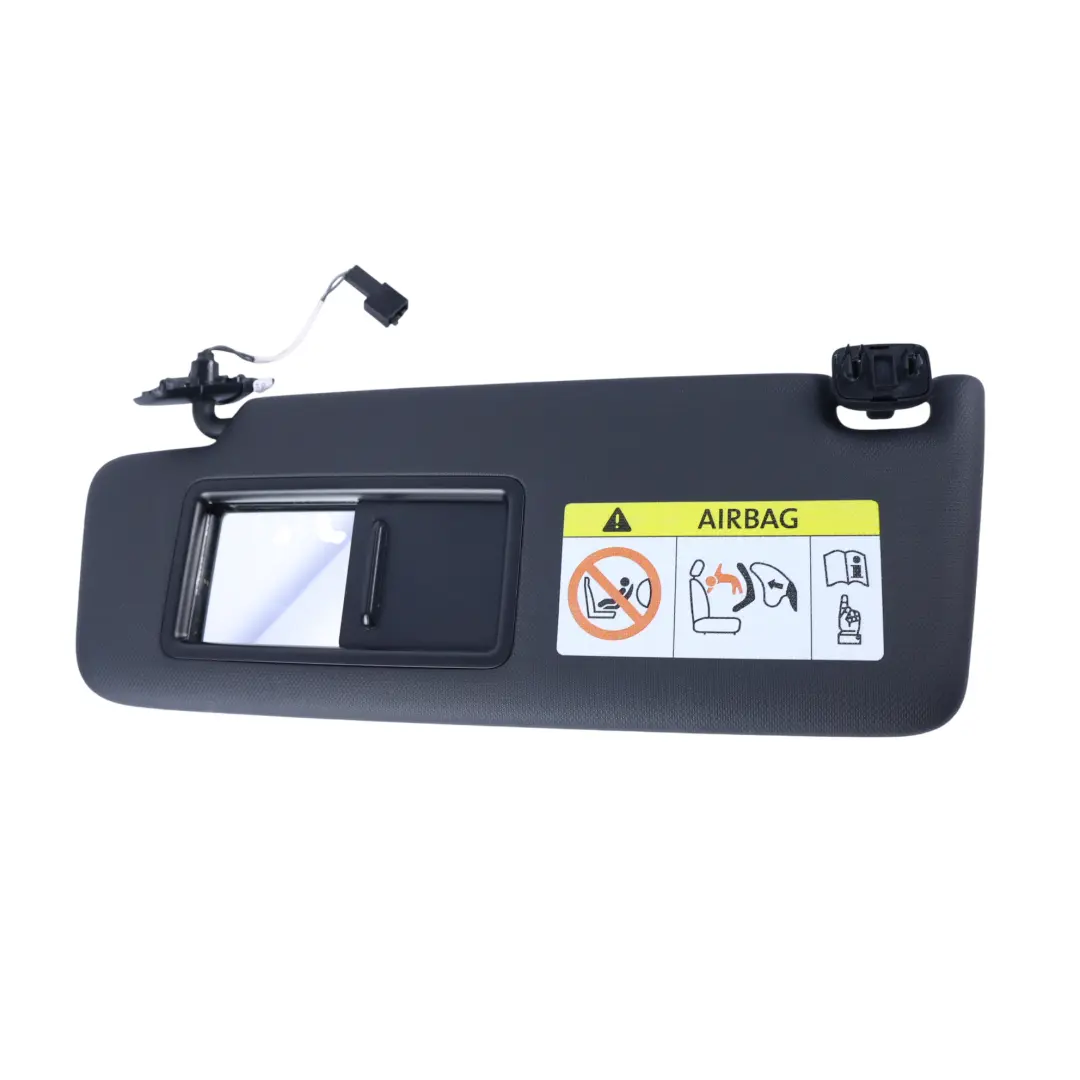 Audi Q3 F3 Mk2 Sun Visor Panel Cover Mirror Ambient Black Left N/S - SKU 83A857551C - Part number 83A857551C