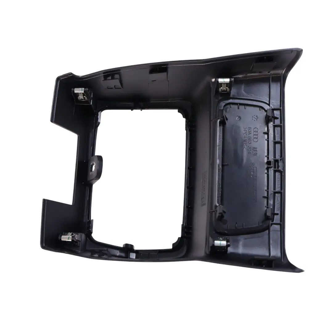 Centre Console Rear Trim Panel Cover Soul Black to Audi Q3 F3 with Part number 83A863324 Audi Q3 F3 Centre Console Rear Trim Panel Cover Soul Black - SKU 83A863324 - Part number 83A863324
