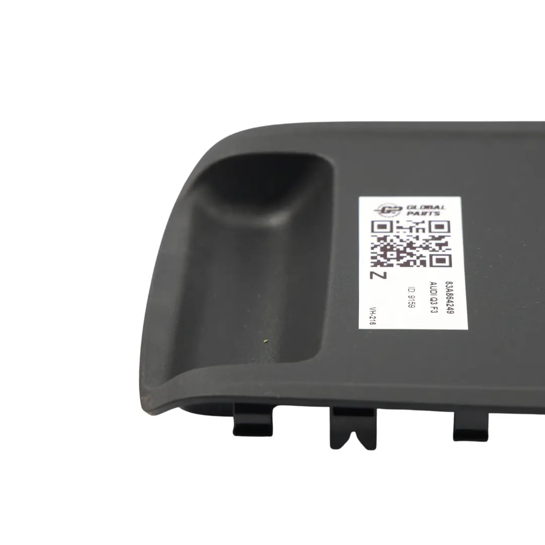 Audi Q3 F3 Mittelkonsole Armlehne Untere Abdeckung Schwarz - SKU 83A864249 - Teilenummer 83A864249
