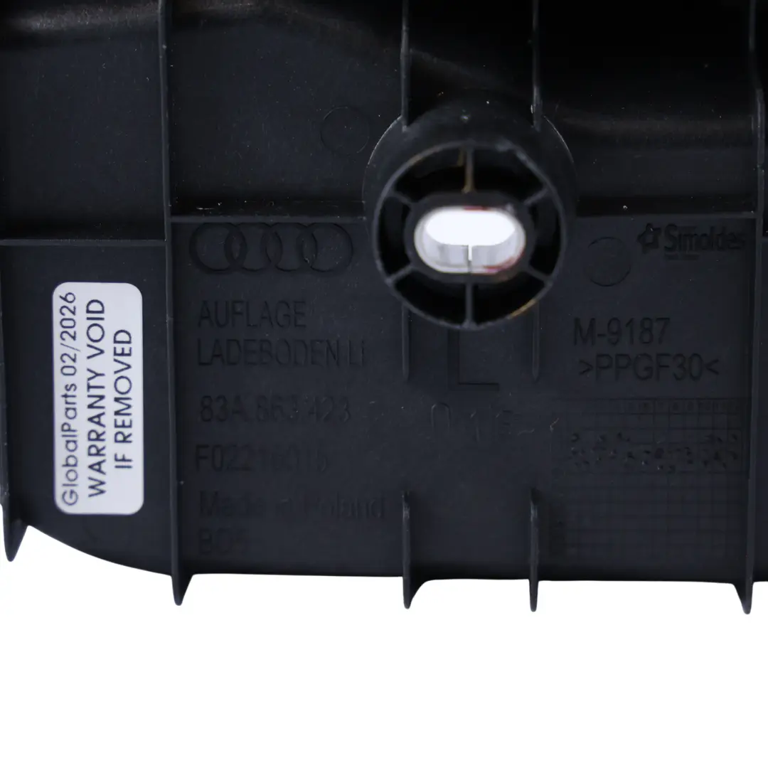 Support Garniture Latérale Coffre Arrière Gauche pour Audi Q3 F3 à propos du numéro de pièce 83A863423 Audi Q3 F3 Support Garniture Latérale Coffre Arrière Gauche - SKU 83A863423 - Numéro de pièce 83A863423