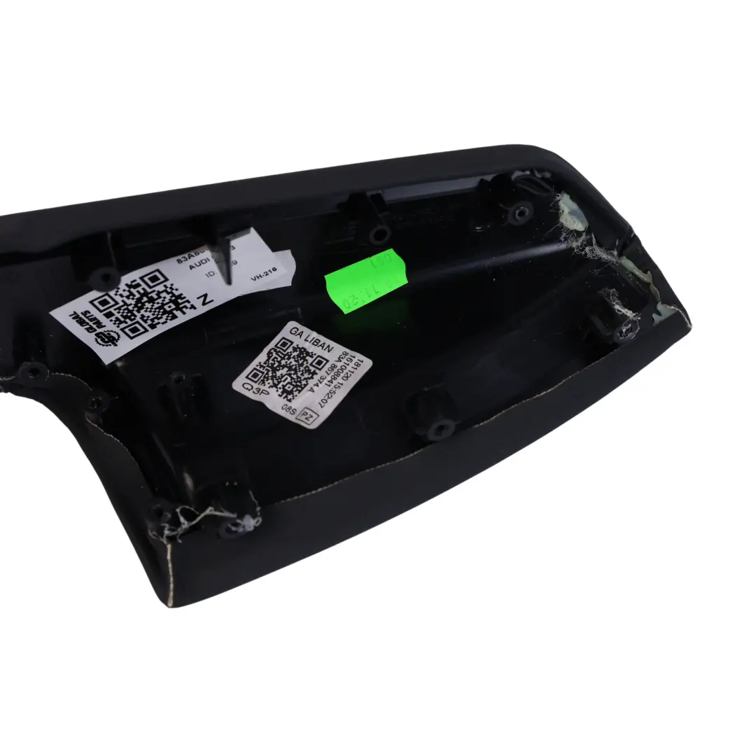 Audi Q3 F3 Rear Door Panel Armrest Arm Rest Soul Black Right O/S - SKU 83A867374A - Part number 83A867374A