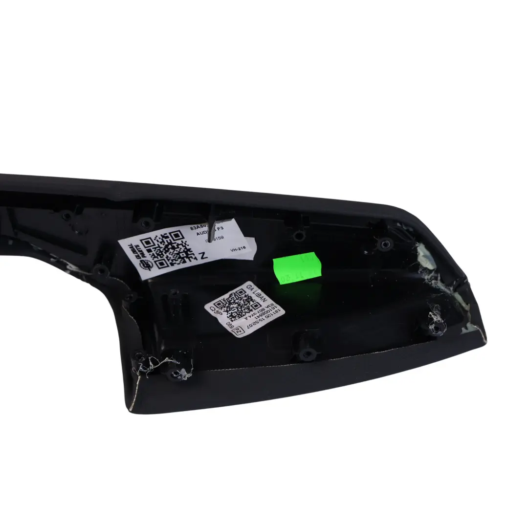 Audi Q3 F3 Accoudoir Panneau Porte Arrière Droit Noir Soul - SKU 83A867374A - Numéro de pièce 83A867374A