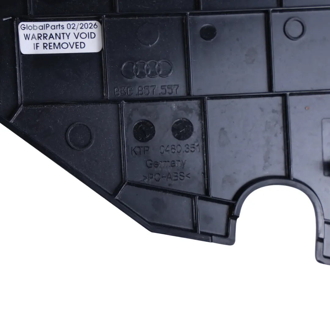 Interior Cubierta Panel Soul Negro para Audi Q3 F3 con número de pieza 83C857557 Audi Q3 F3 Interior Cubierta Panel Soul Negro - SKU 83C857557 - Número de pieza 83C857557