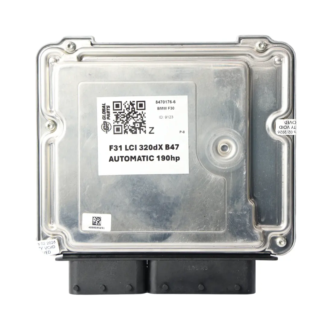 BMW F30 F31 LCI 320Dx B47 190HP Diesel Motor Control ECU DDE Automático - SKU 8470176-6 - Número de pieza 8470176