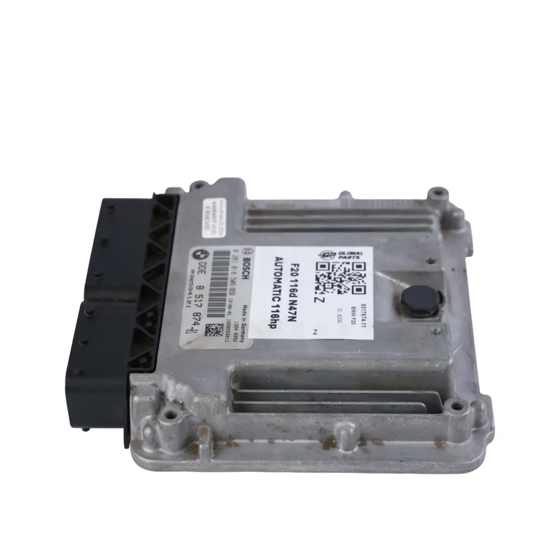 116HP N47N Sterownik Silnika ECU DDE Automat do BMW F20 F21 F30 F31 o numerze 8517874 BMW F20 F21 F30 F31 116HP N47N Sterownik Silnika ECU DDE Automat - SKU 8517874-11 - Numer Części 8517874