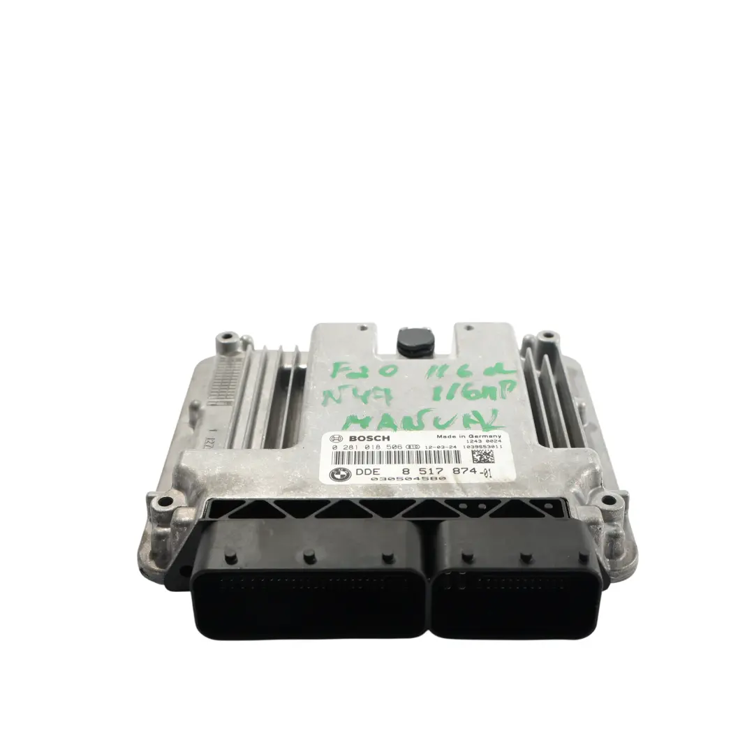 N47N 116HP Sterownik Silnika ECU DDE Kit Manual do BMW F20 F21 F30 o numerze 8517874 BMW F20 F21 F30 N47N 116HP Sterownik Silnika ECU DDE Kit Manual - SKU 8517874-12 - Numer Części 8517874