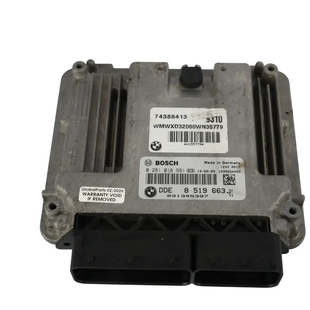 Mini Cooper SD R56 LCI N47N 143PS Motor Steuer Gerät Kit DDE Automatik - SKU 8519663-1 - Teilenummer 8519663