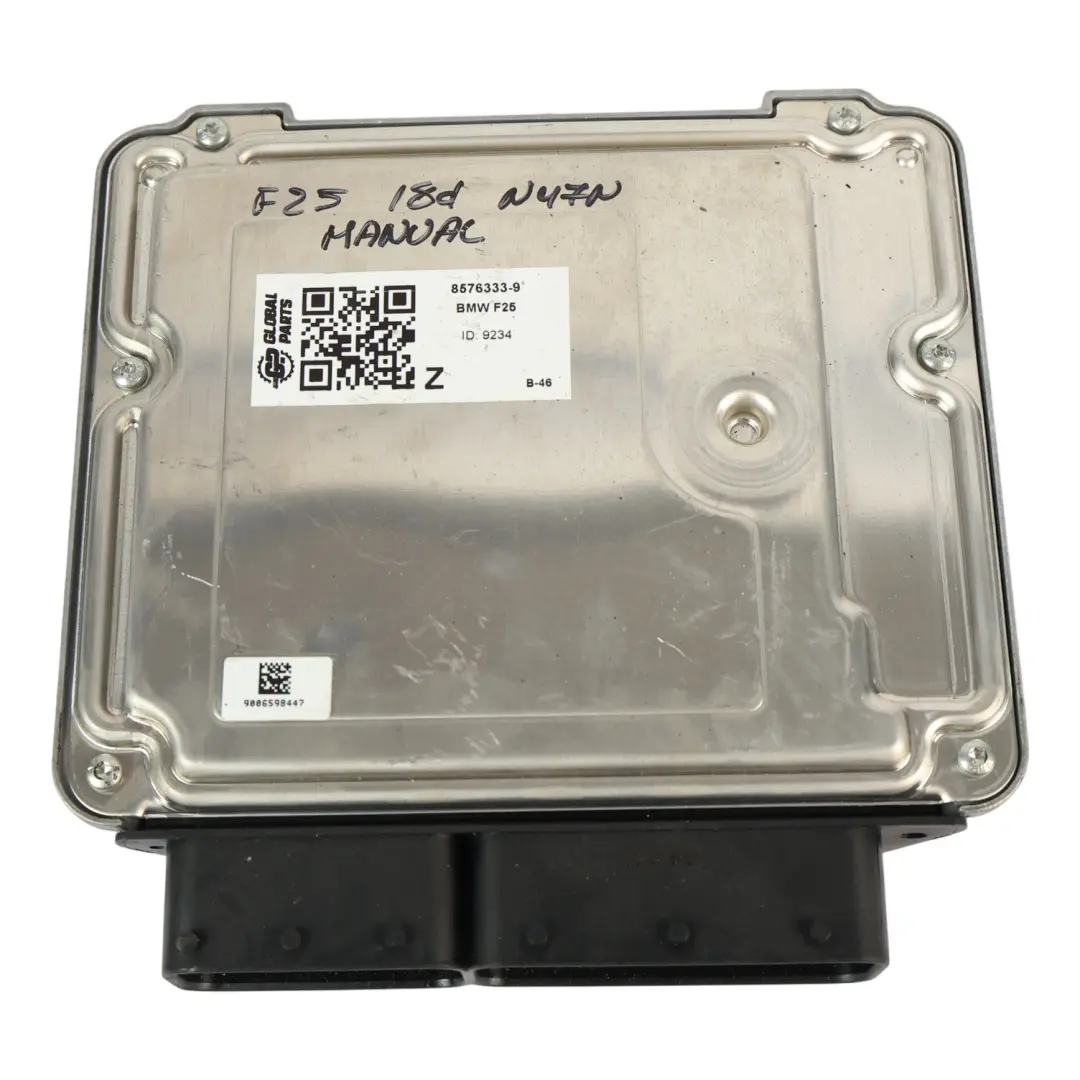 BMW F20 F30 F32 X3 F25 N47N 143HP Controllo Motore ECU DDE Manuale - SKU 8576333-9 - Numero di parte 8576333