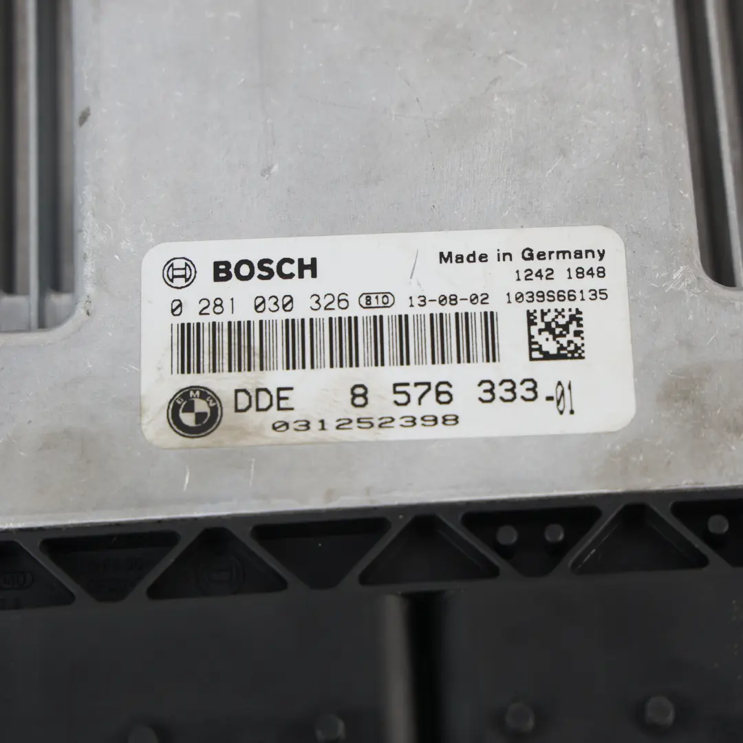 BMW F20 F30 F32 X3 F25 N47N 143HP Controllo Motore ECU DDE Manuale - SKU 8576333-9 - Numero di parte 8576333