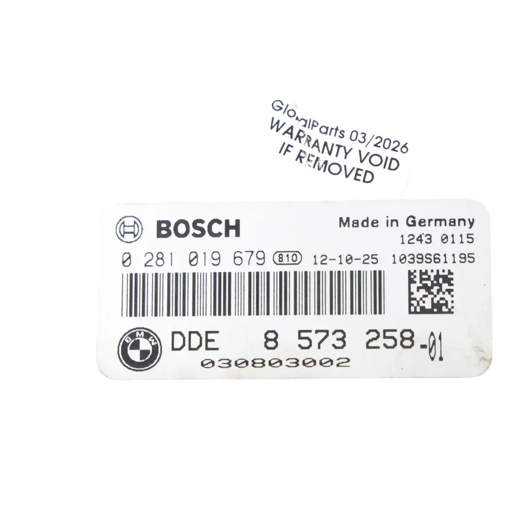 BMW F20 F21 116d 116HP N47N Engine ECU Control Unit DDE Kit Manual - SKU 8576341-13 - Part number 8576341