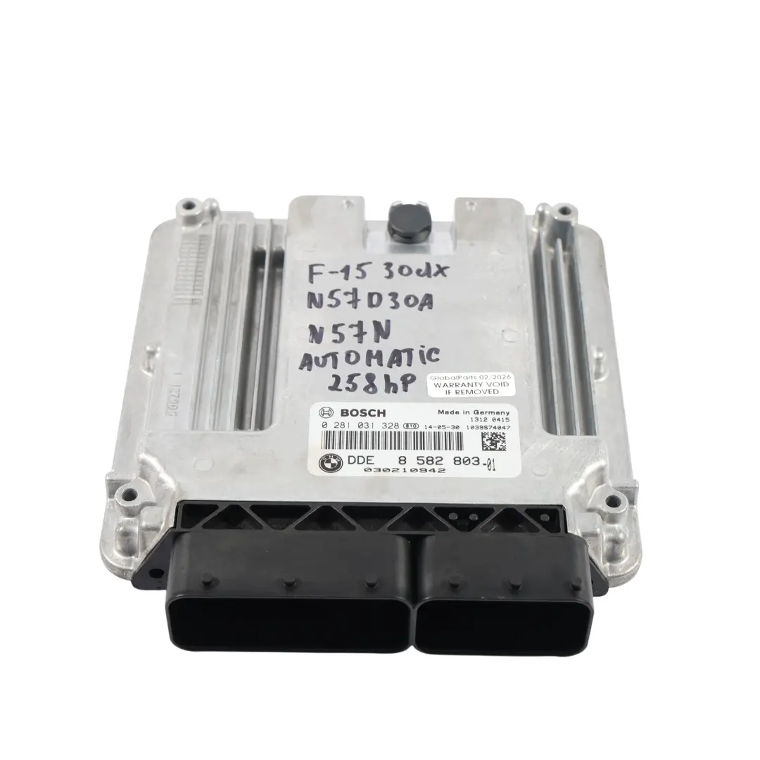 BMW X5 F15 N57N 258PS Motor Steuer Gerät ECU DDE Kit Automatik - SKU 8582803-3 - Teilenummer 8582803