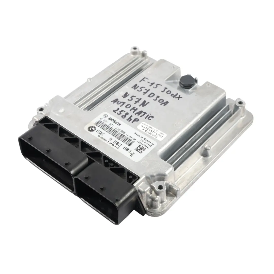 BMW X5 F15 N57N 258PS Motor Steuer Gerät ECU DDE Kit Automatik - SKU 8582803-3 - Teilenummer 8582803