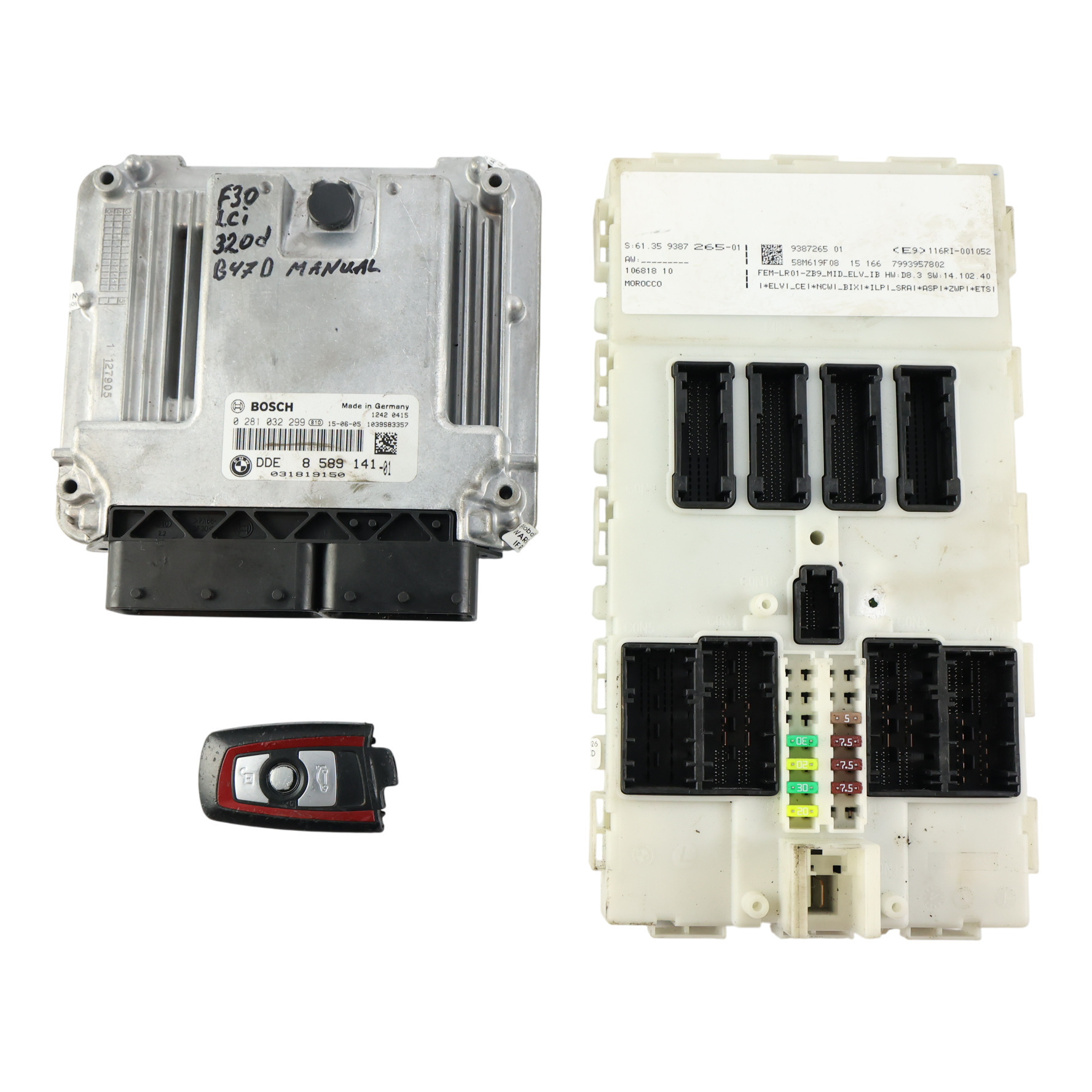 Dde Control Module BMW F20 F21 LCI F30 F31 B47 190HP Engine Control Unit ECU DDE 8589141 ...