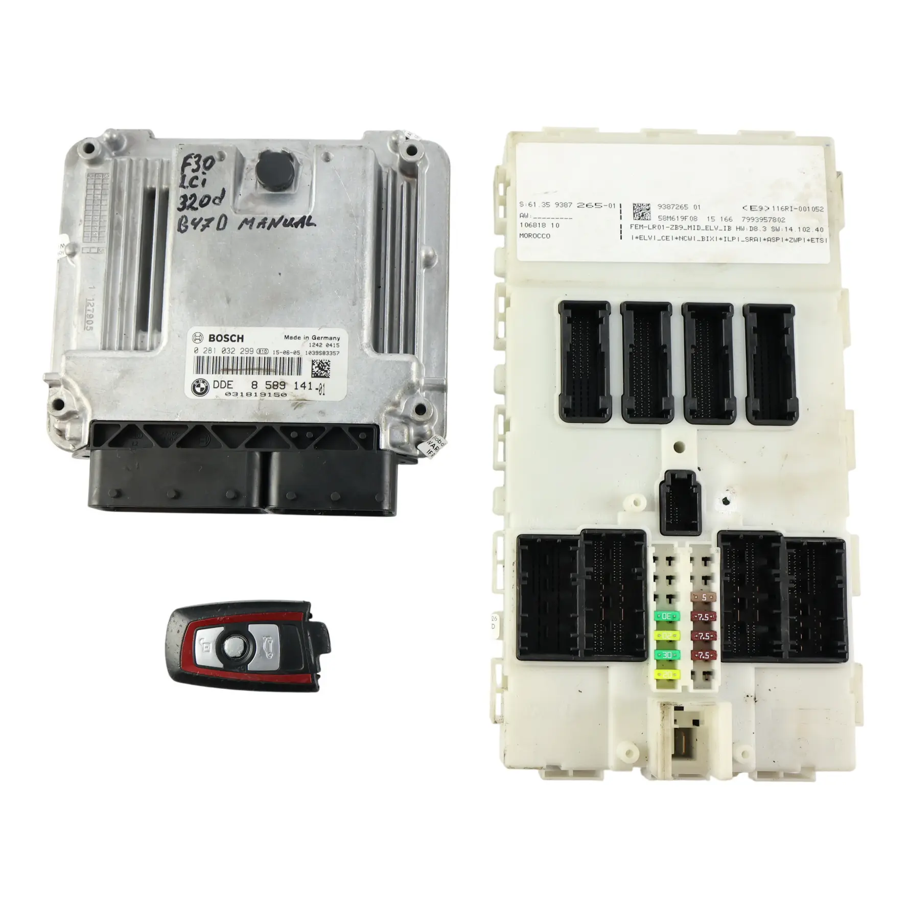 BMW F20 F21 LCI F30 F31 B47 190HP Motor Steuer Gerät ECU DDE 8589141 Manuelles