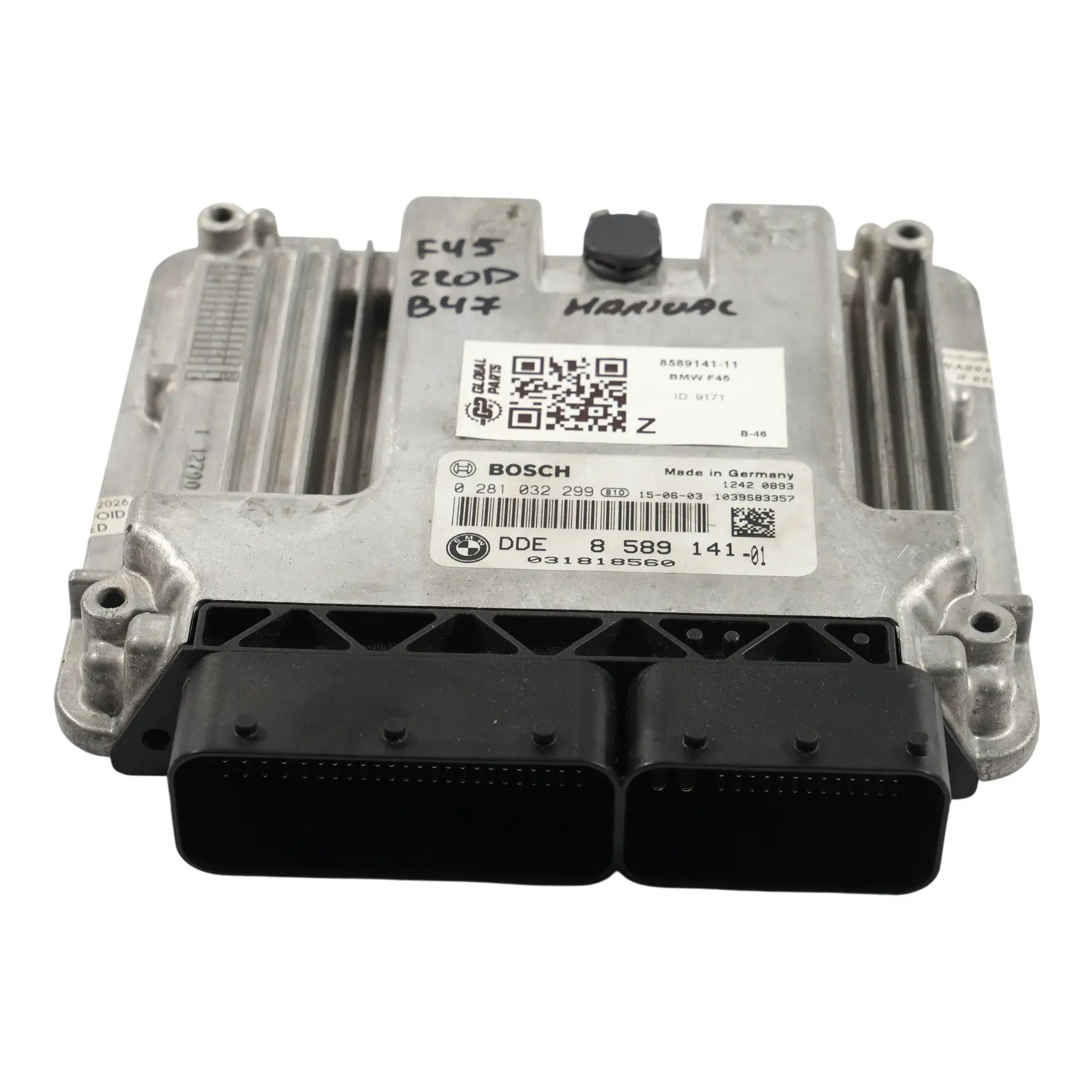 BMW F45 F46 B47 190HP Motore Modulo Di Controllo ECU DDE 8589141 Manuale