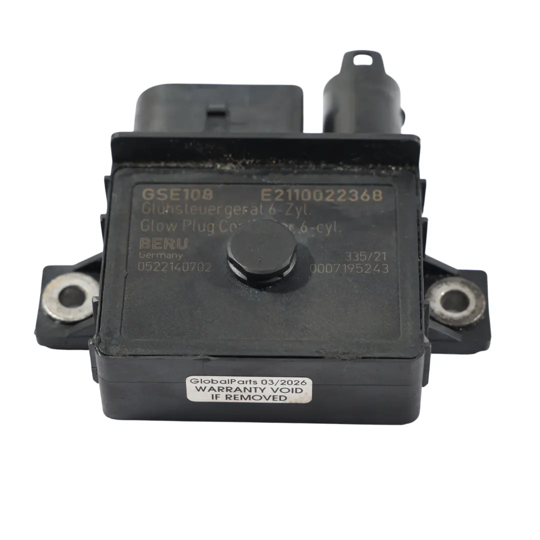 BMW X5 E70 E90 LCI E92 F10 N57 Preriscaldamento Controllo Candeletta Diesel - SKU 8591724-2 - Numero di parte 8591724-2