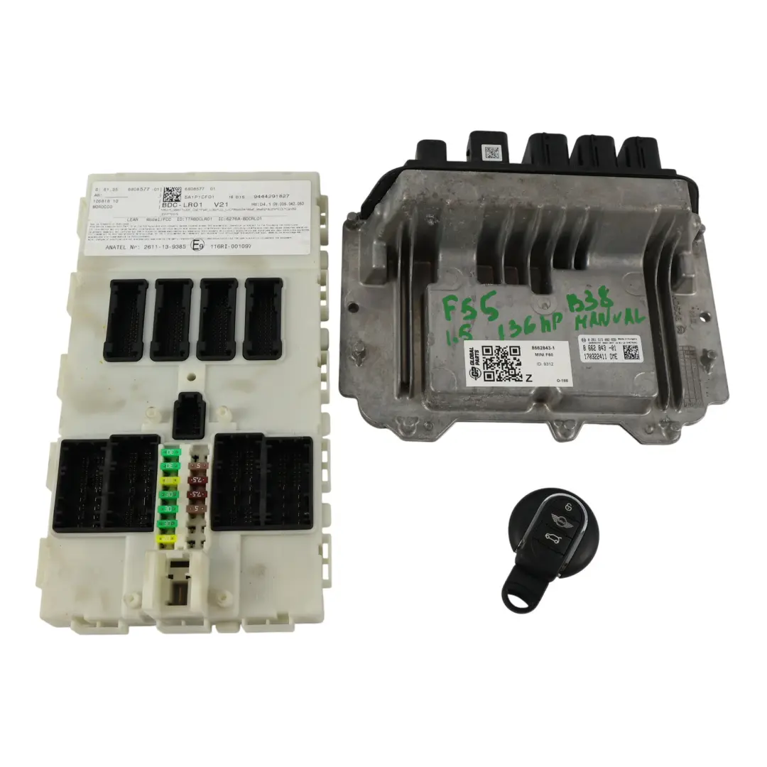 Mini Cooper F55 B38 136HP Modulo Motore ECU DME Kit Manuale - SKU 8662843-1 - Numero di parte 8662843