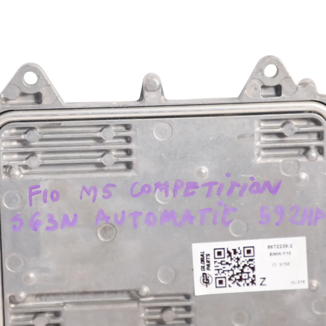 S63N 560HP Unité Contrôle Moteur ECU Auto pour BMW F10 M5 F12 F13 M6 à propos du numéro de pièce 8672239 BMW F10 M5 F12 F13 M6 S63N 560HP Unité Contrôle Moteur ECU Auto - SKU 8672239-2 - Numéro de pièce 8672239