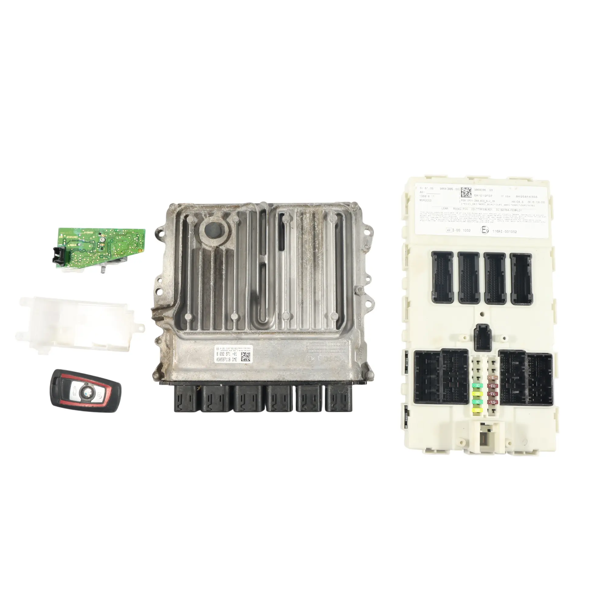 BMW F20 B48 184HP Engine Control Unit ECU DME Kit 8692971 + FEM + Key Manual