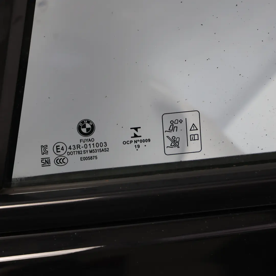 Left Door N/S Covering Panel Schwarz 2 Black - 668 to BMW F40 Rear with Part number 8737063 BMW F40 Rear Left Door N/S Covering Panel Schwarz 2 Black - 668 - SKU 8737063-SCH - Part number 8737063