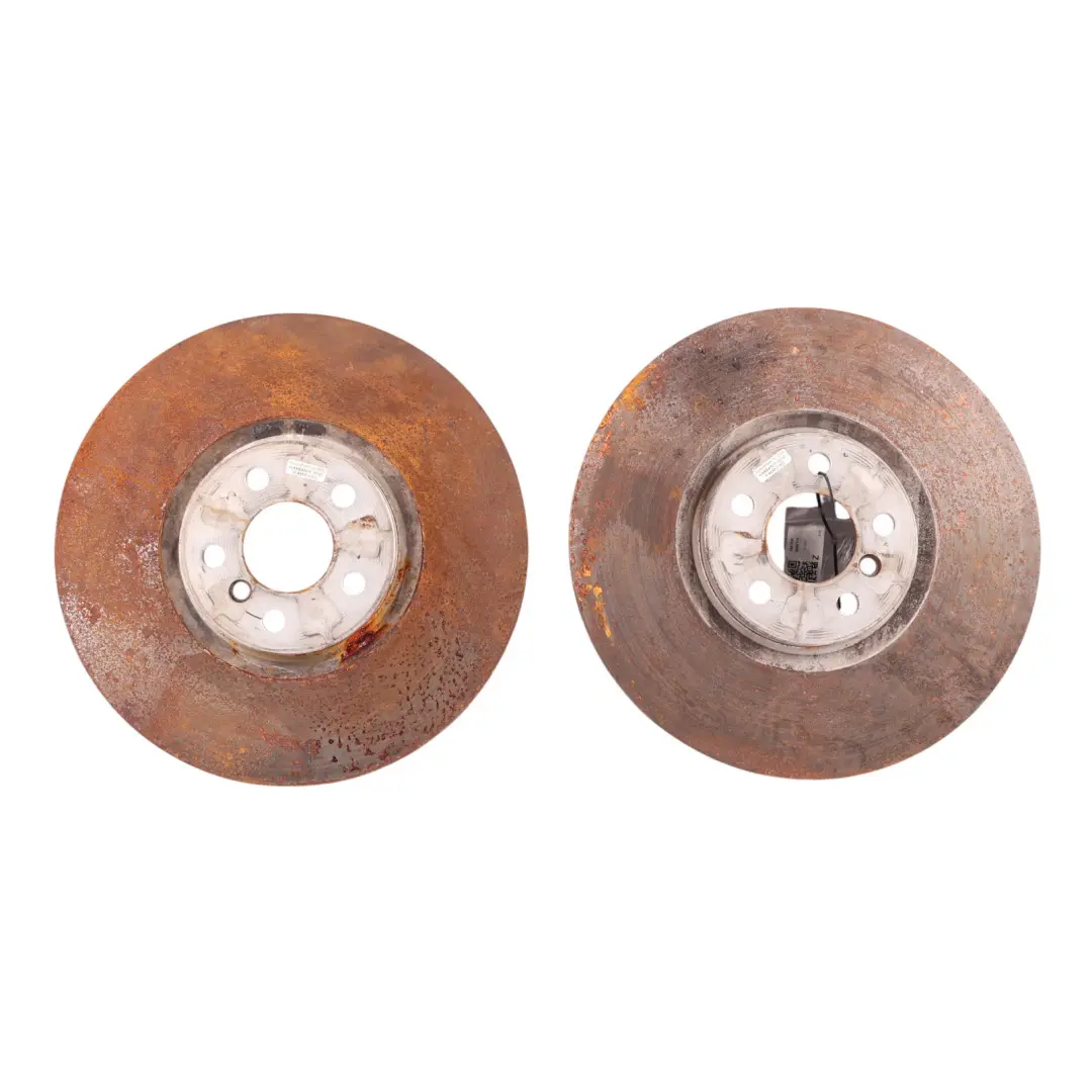 BMW F70 F74 F78 Front Brake Disc Plate Left Right N/O/S Kit Set x2 - SKU 8841936 - Part number 8841936