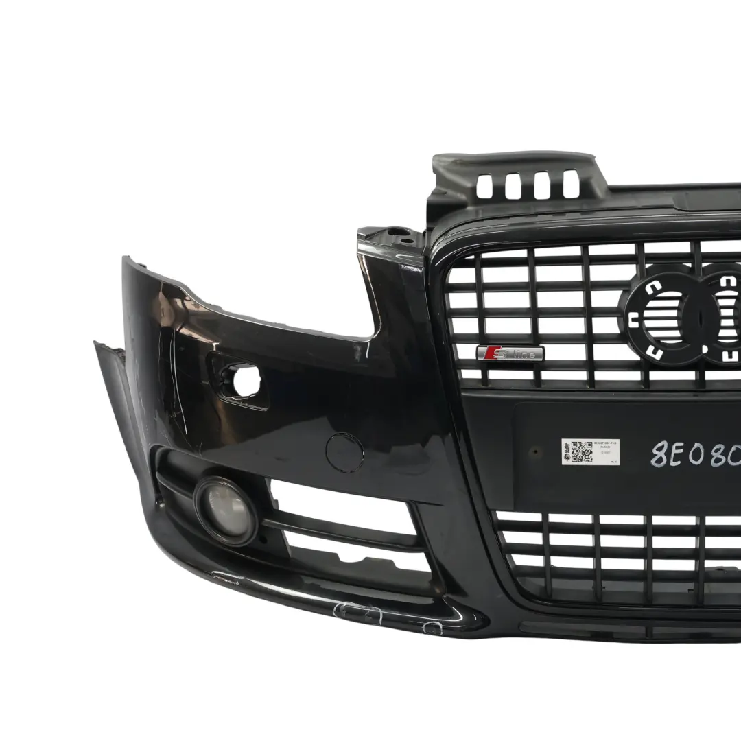 Front Bumper Cover Panelling Phantom Black - Z9Y to Audi A4 B7 with Part number 8E0807105F Audi A4 B7 Front Bumper Cover Panelling Phantom Black - Z9Y - SKU 8E0807105F-PHB - Part number 8E0807105F