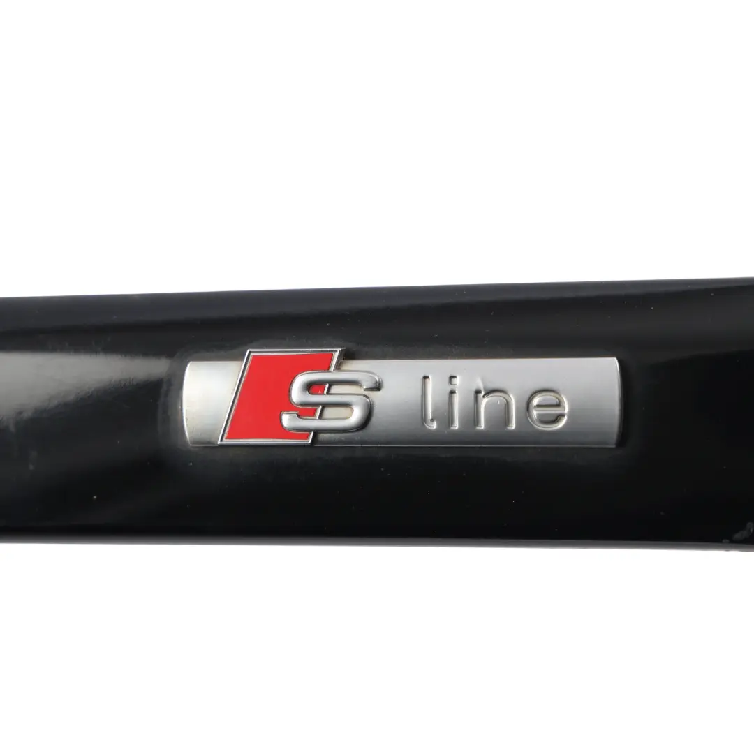 Audi A4 B7 Rear Door Strip Moulding Trim Cover Left N/S Brilliant Black - Y9B - SKU 8E0853963-BBL - Part number 8E0853963