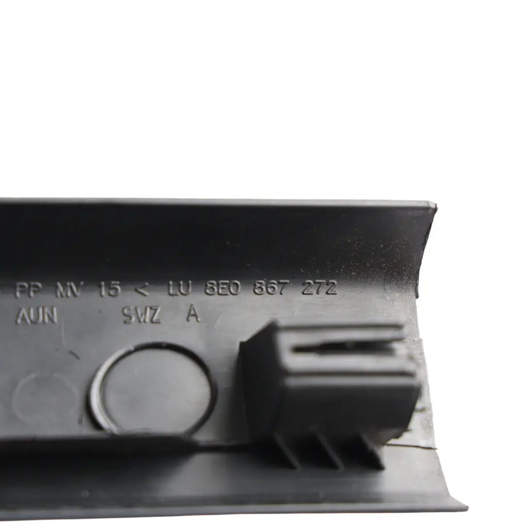 A-Pillar Trim Cover Panel Moulding Black Lower Right O/S to Audi A4 B7 with Part number 8E0867272 Audi A4 B7 A-Pillar Trim Cover Panel Moulding Black Lower Right O/S - SKU 8E0867272 - Part number 8E0867272