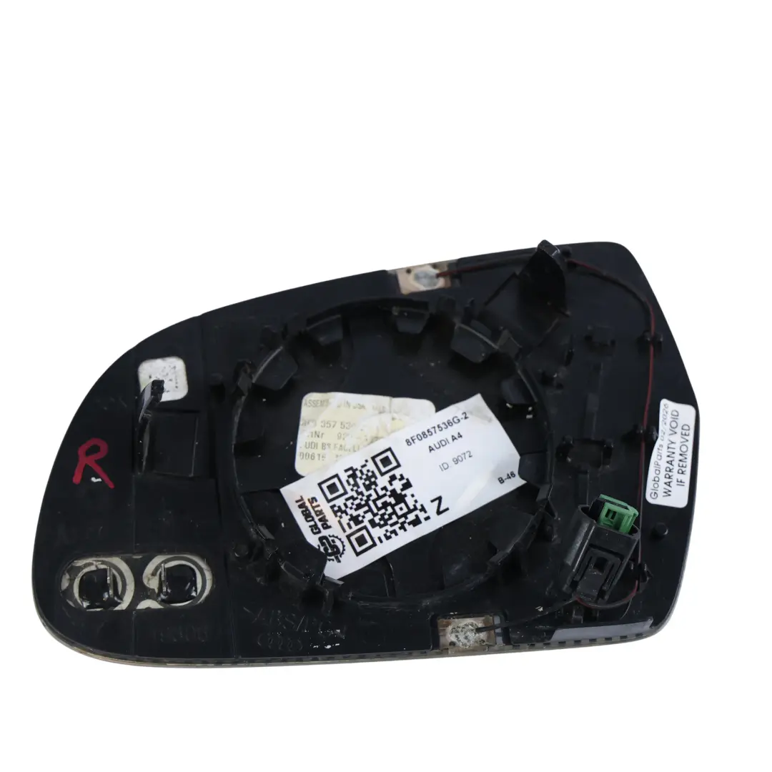 Audi A4 S4 B8 A5 S5 8T Vetro Specchietto Retrovisore Oscurante Destro - SKU 8F0857536G-2 - Numero di parte 8F0857536G
