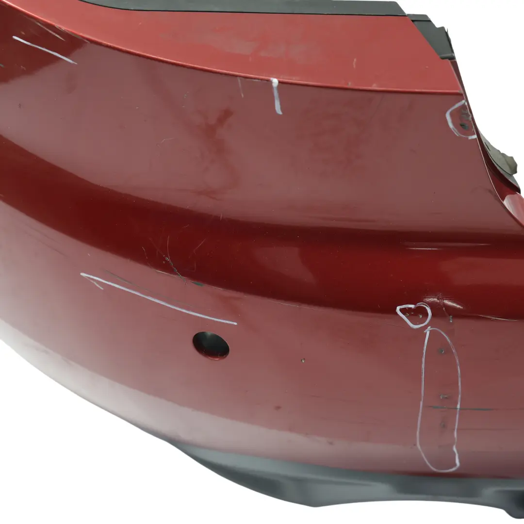 Audi A4 B7 Rear Bumper Trim Panel Covering Garnet Red Pearl Effect - Z3F - SKU 8H0807303A-GAR - Part number 8H0807303A