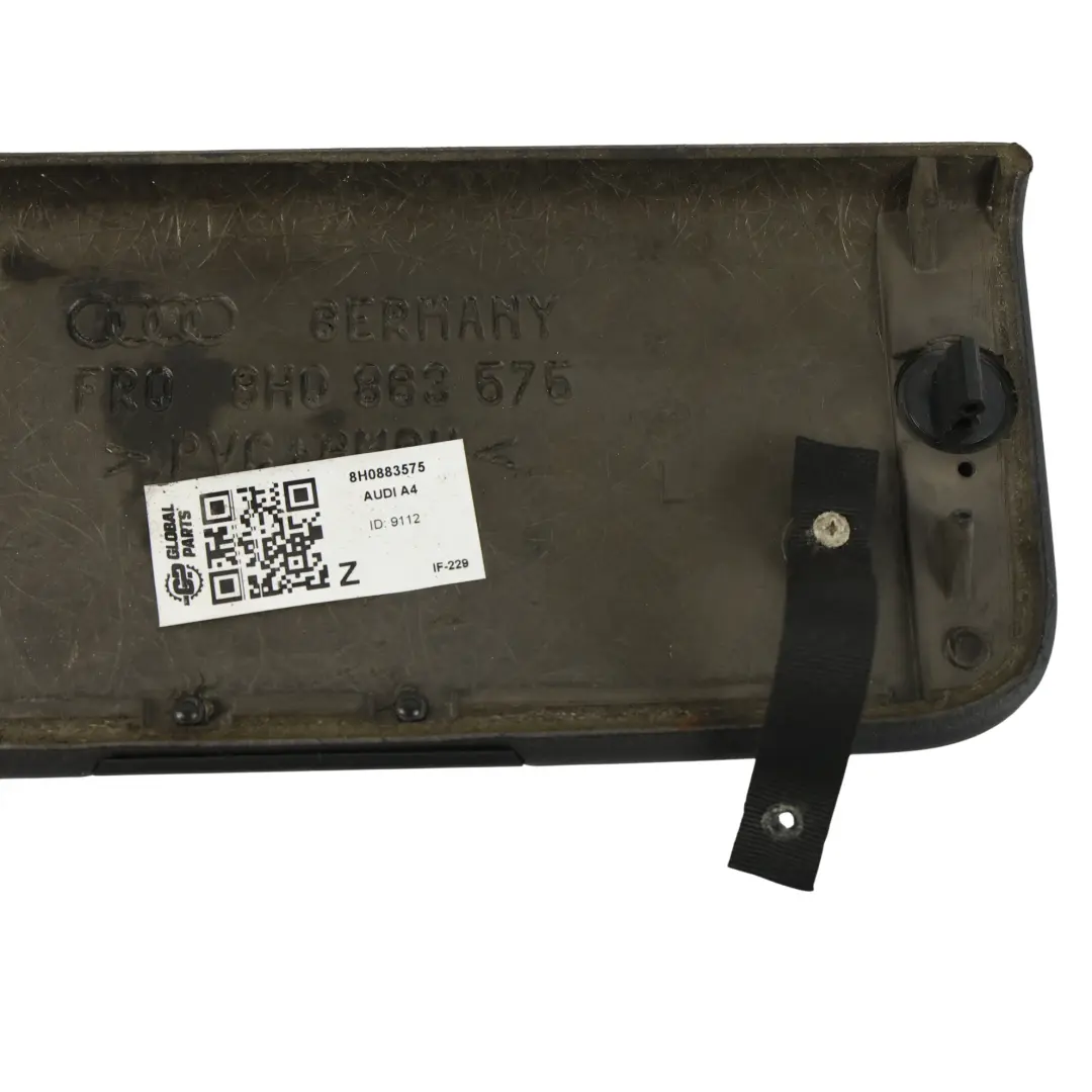 Klapa Bagażnika Panel Ozdobny Osłona Tylna Lewa do Audi A4 S Line o numerze 8H0883575 Audi A4 S Line Klapa Bagażnika Panel Ozdobny Osłona Tylna Lewa - SKU 8H0883575 - Numer Części 8H0883575