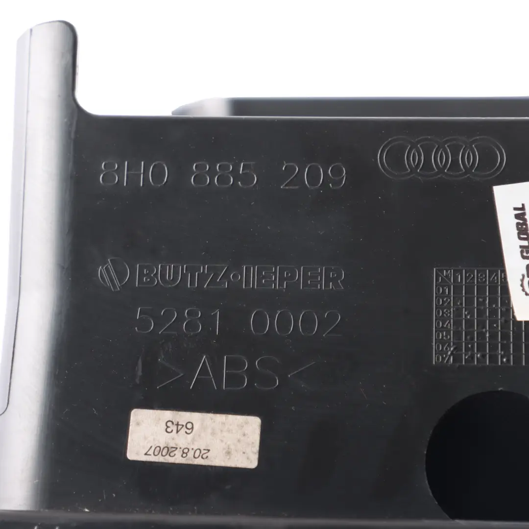 Audi A4 B7 Rear Seat Ski Bag Cassette Storage Compartment Tray Black - SKU 8H0885209 - Part number 8H0885209