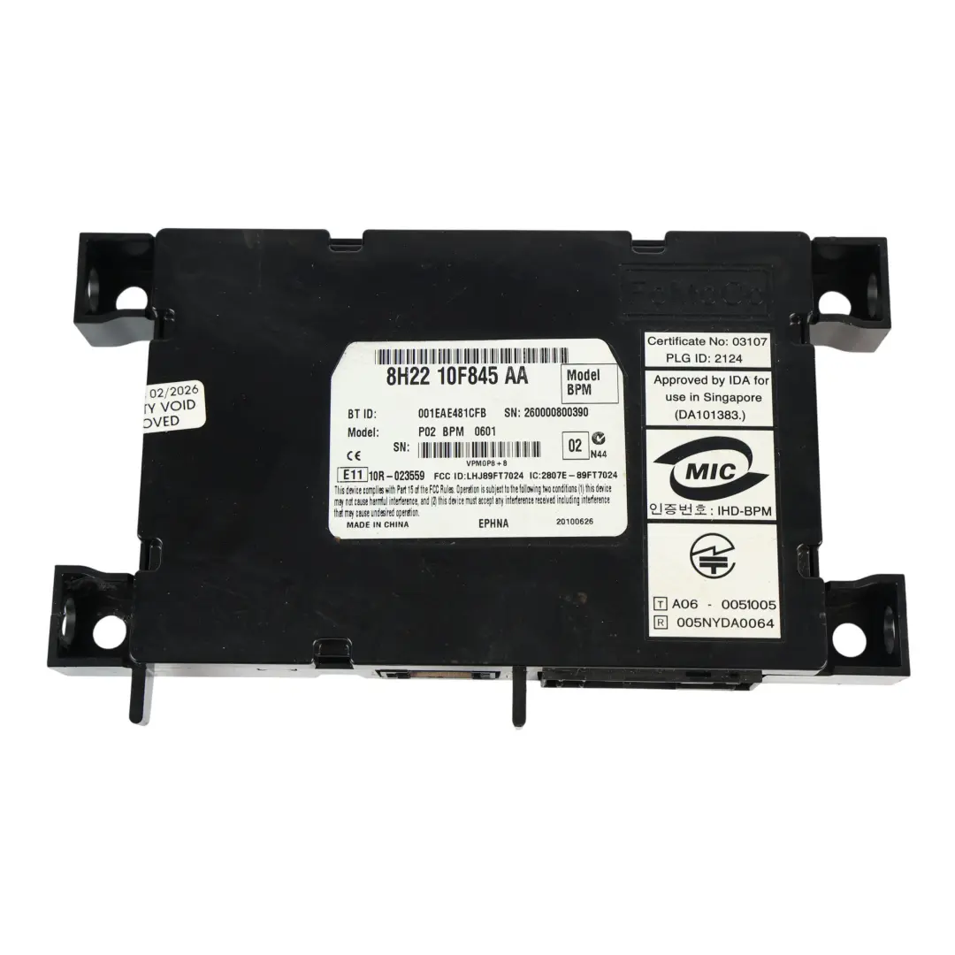 Bluetooth Teléfono ECU Módulo Control para Range Rover L322 con número de pieza 8H22-10F845-AA Range Rover L322 Bluetooth Teléfono ECU Módulo Control - SKU 8H22-10F845-AA - Número de pieza 8H22-10F845-AA